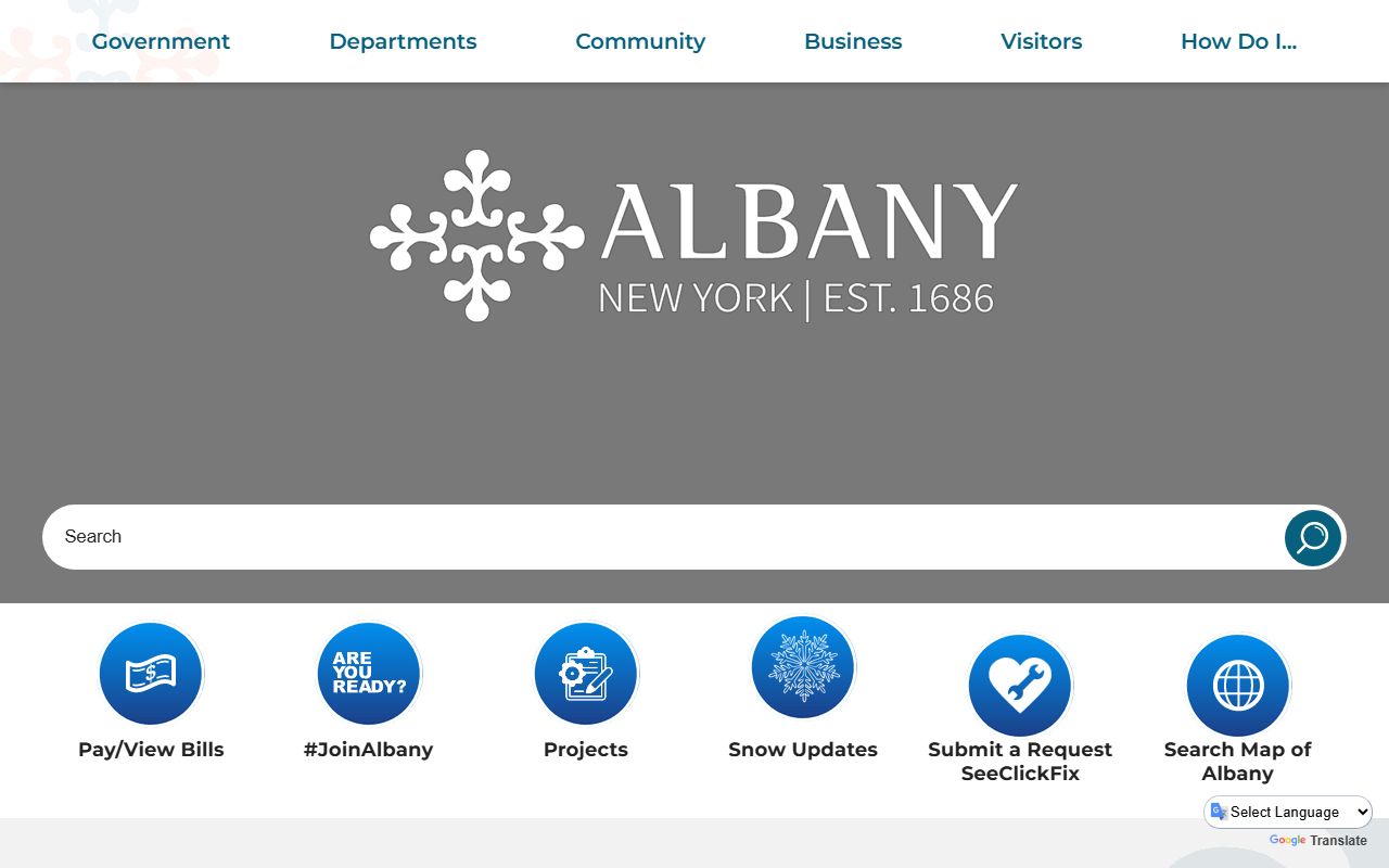 City of Albany offices used for background check inquiries