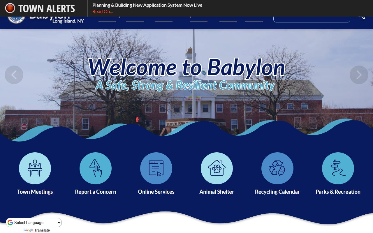 Town of Babylon official website for Babylon background check information
