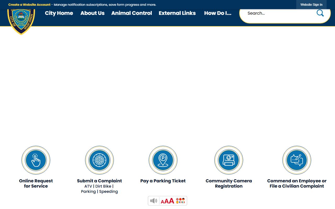 Mount Vernon Police Department for background check and records requests
