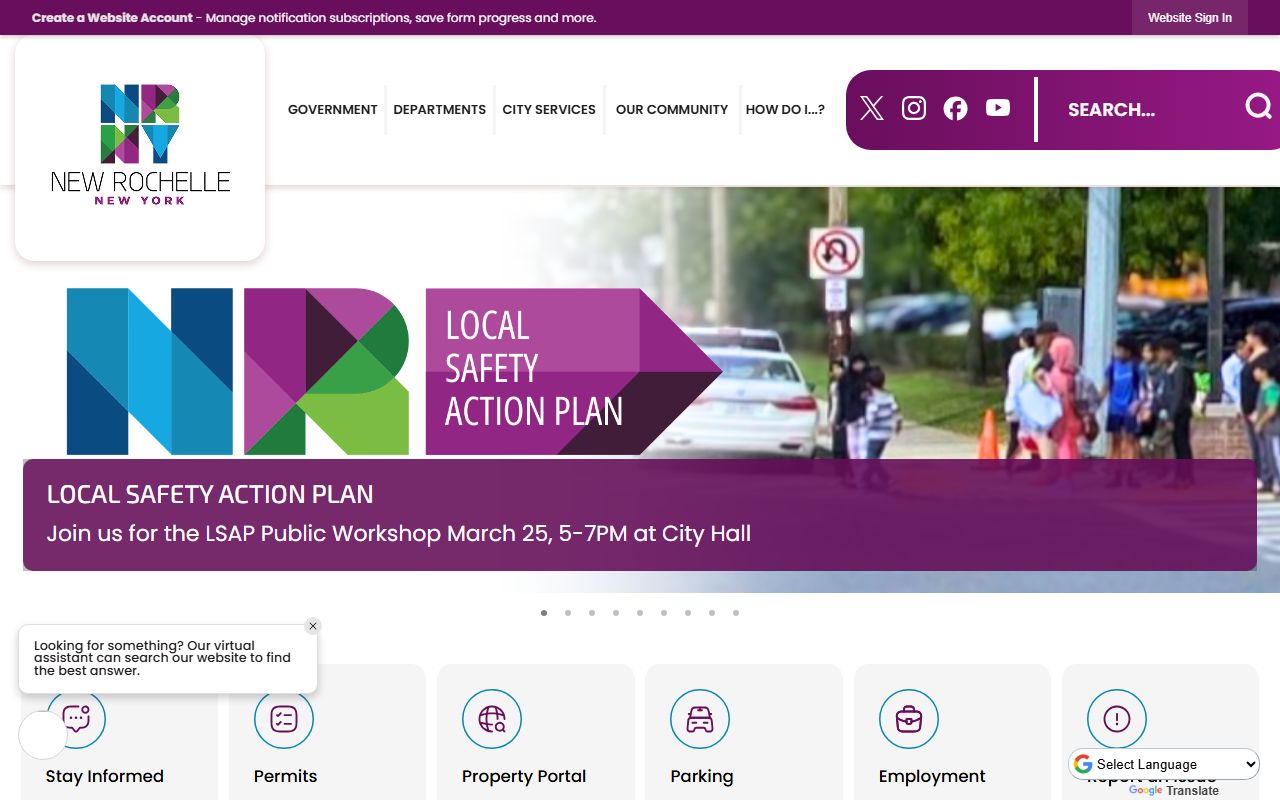 City of New Rochelle offices for background check inquiries