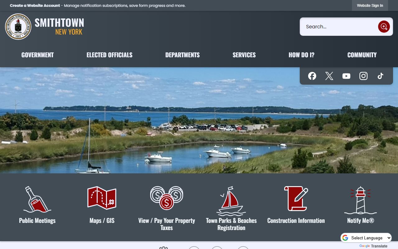 Town of Smithtown offices for background check record requests