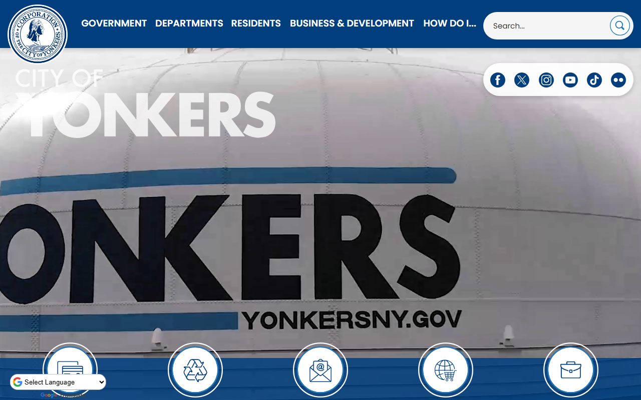 City of Yonkers official website for Yonkers background check information