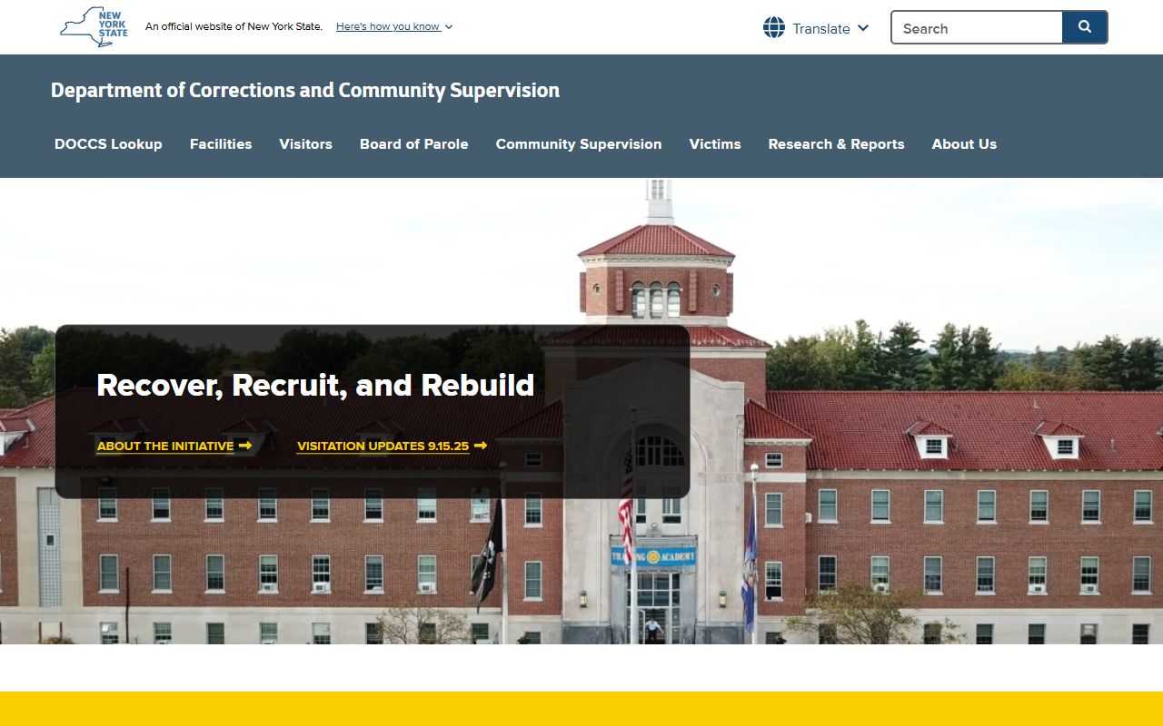 New York DOCCS Department of Corrections and Community Supervision